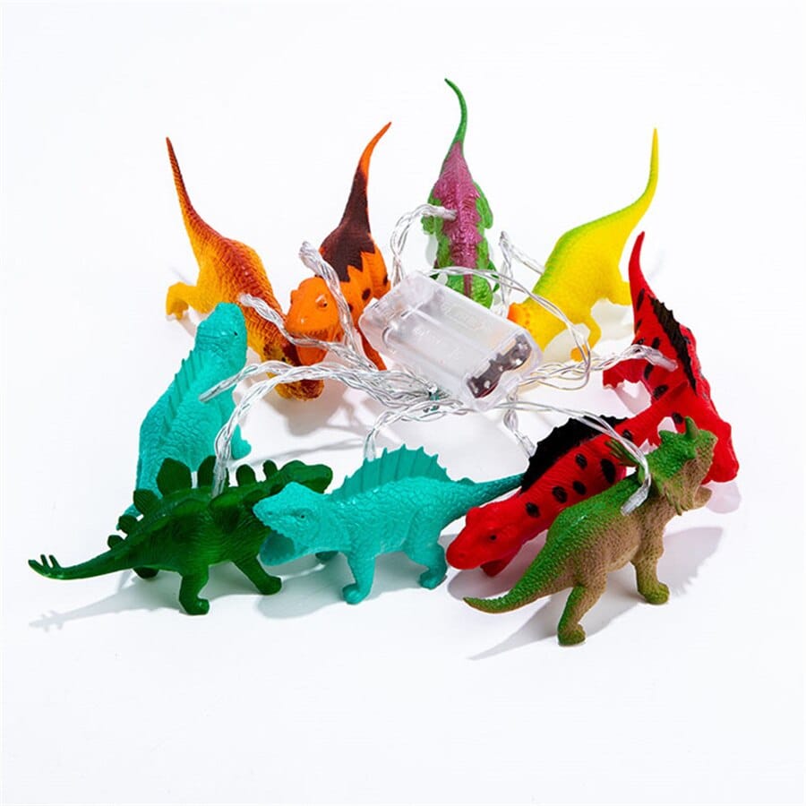 LED Dinosaur String Lights - Floral Fawna