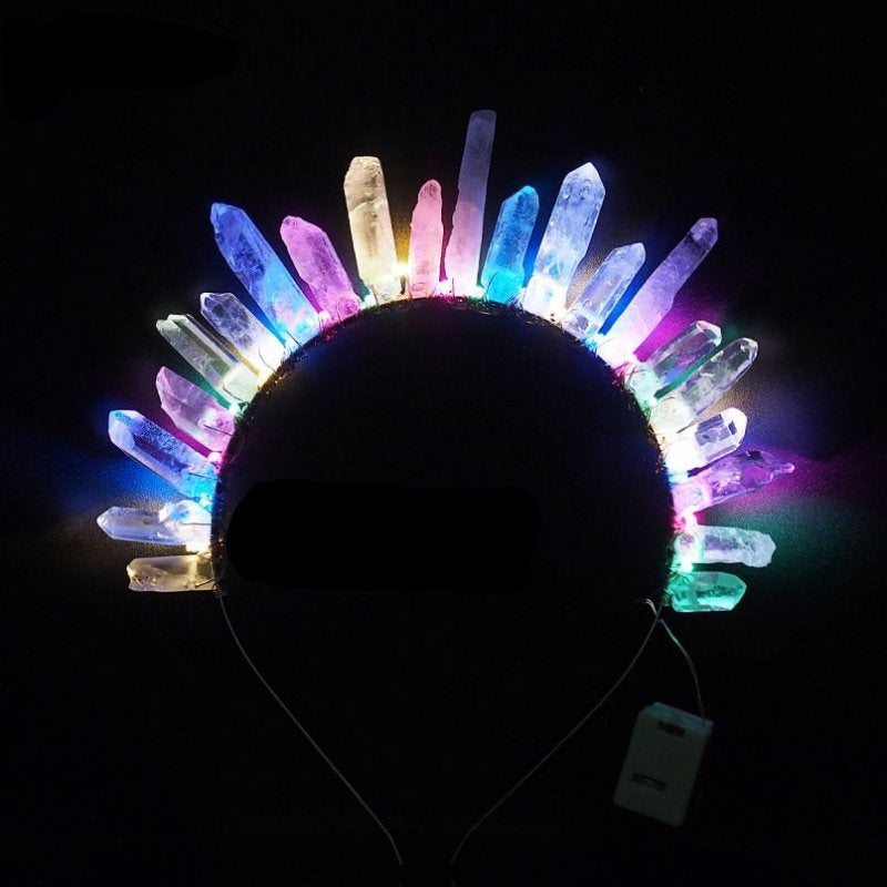 LED Crystal Headband - Floral Fawna