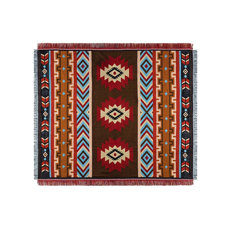 Indian Tribal Throw - Floral Fawna