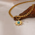 Gold Plated Sun Necklace - Floral Fawna