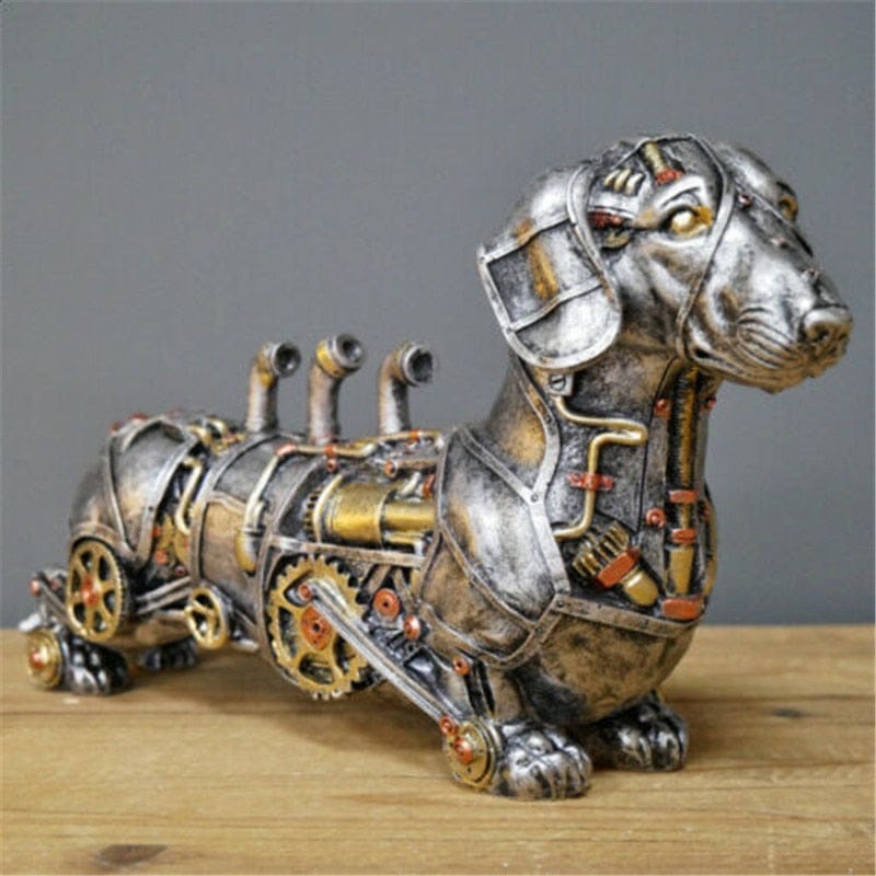 Steampunk Dachshund Oranament - Floral Fawna