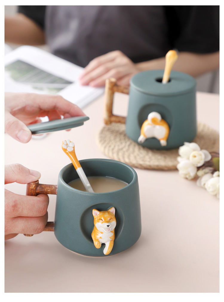 Shiba Inu Mug - Floral Fawna