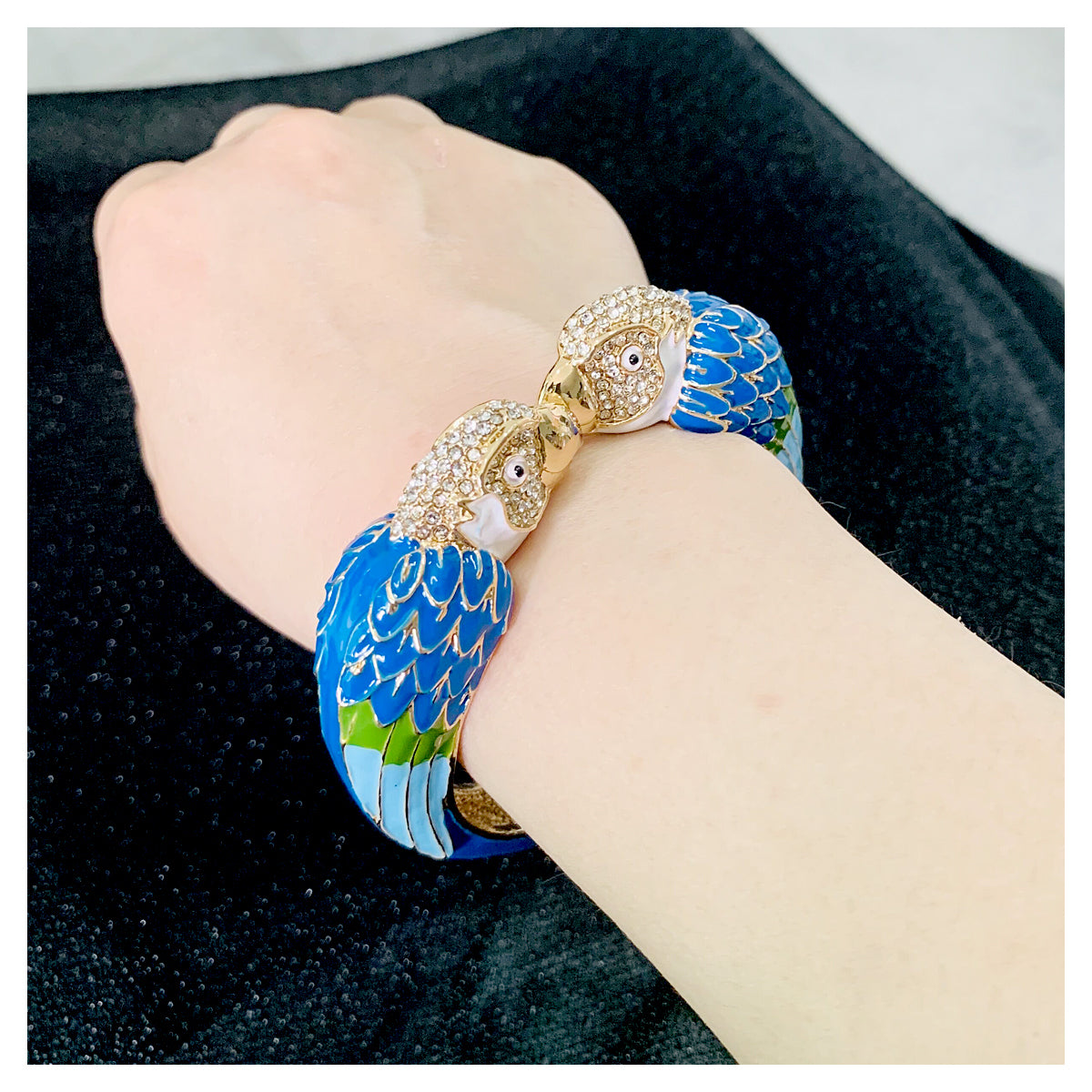 Statement Love Birds Bracelet - Floral Fawna