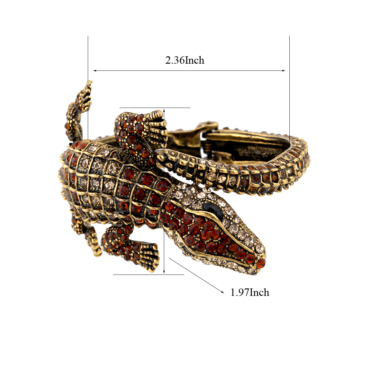 Statement Croc Bracelet - Floral Fawna