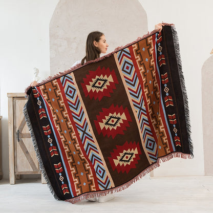 Indian Tribal Throw - Floral Fawna