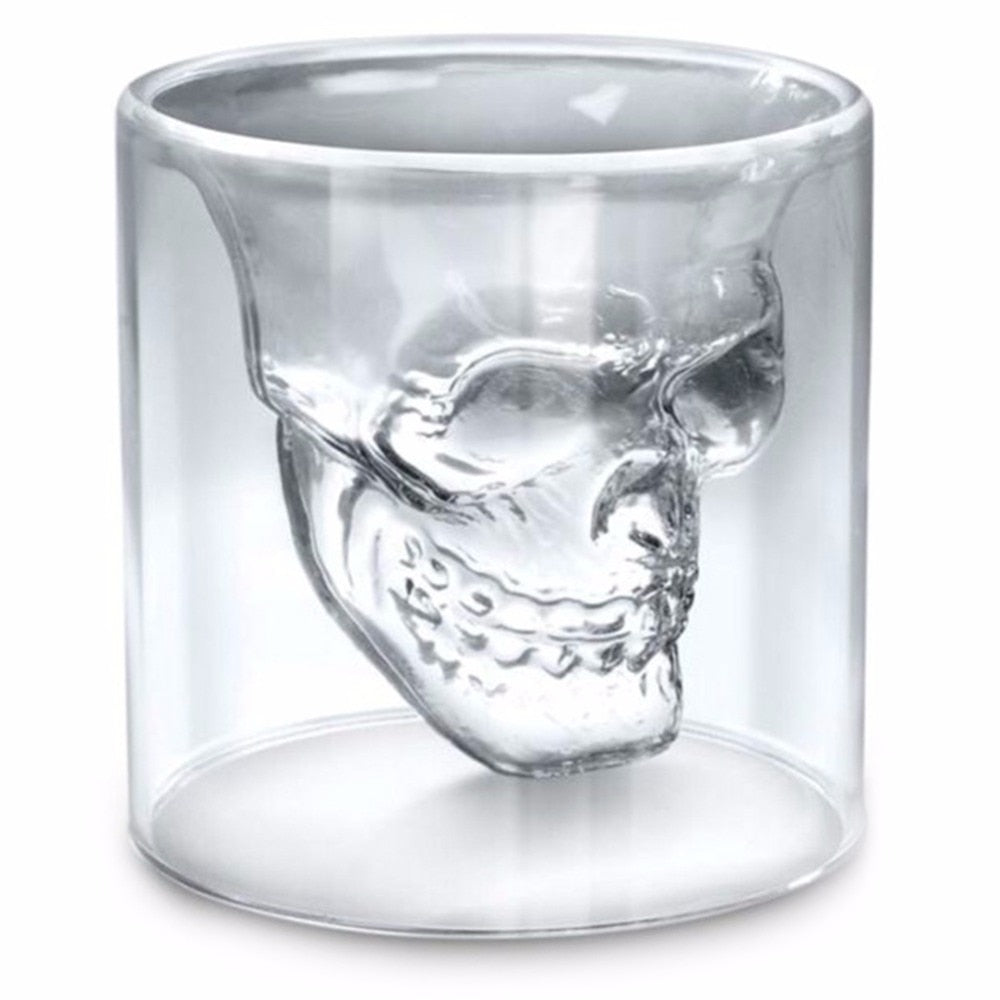 3 x Skull Shot Glasses - Floral Fawna