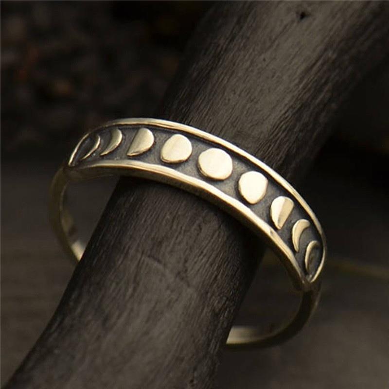 Phases Of The Moon Ring - Floral Fawna