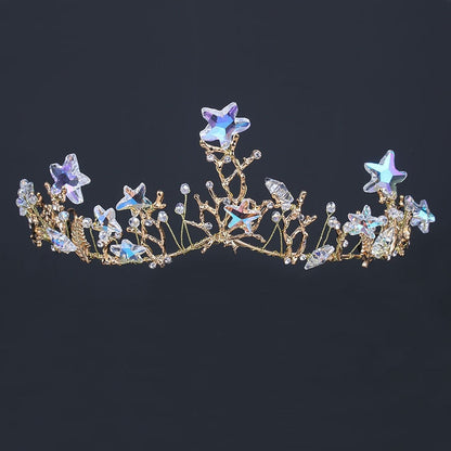 Starfish Crystal Tiara - Floral Fawna