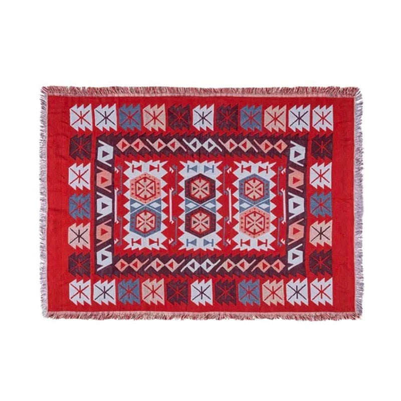 Indian Tribal Throw - Floral Fawna