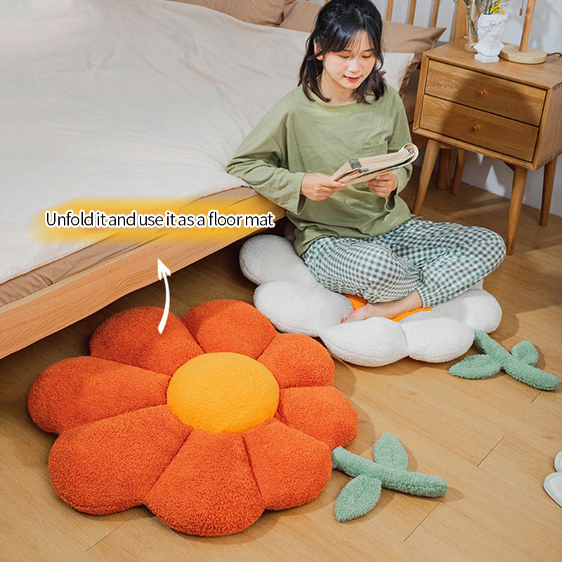 Plush Flower Pillow - Floral Fawna