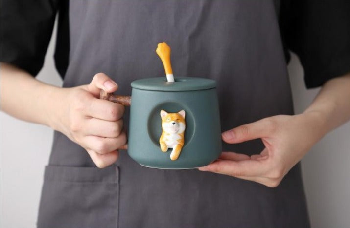 Shiba Inu Mug - Floral Fawna