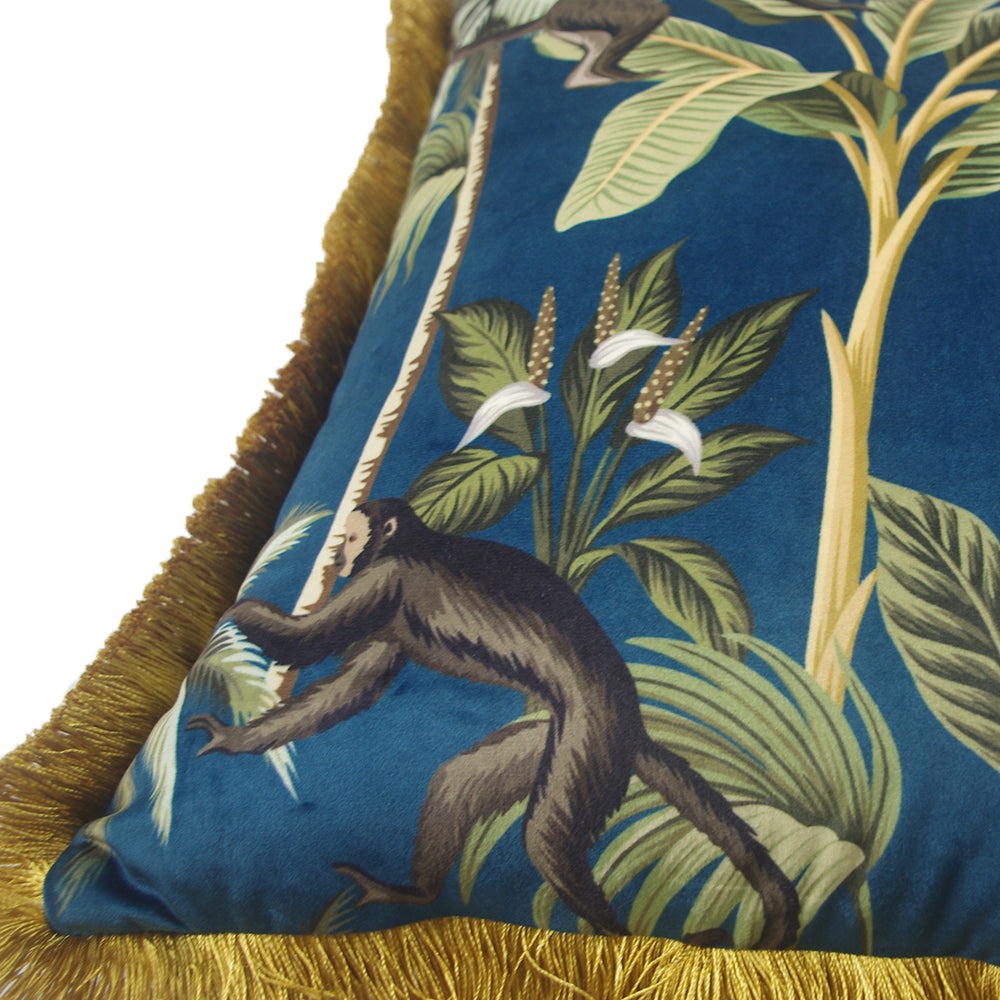 Luxury Lemur Cushion - Floral Fawna