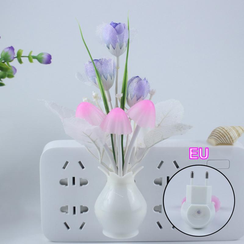 Romantic Floral LED Mushroom Night Light - Floral Fawna