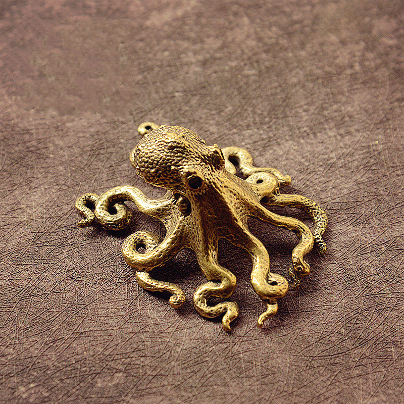 Copper Octopus Ornament - Floral Fawna