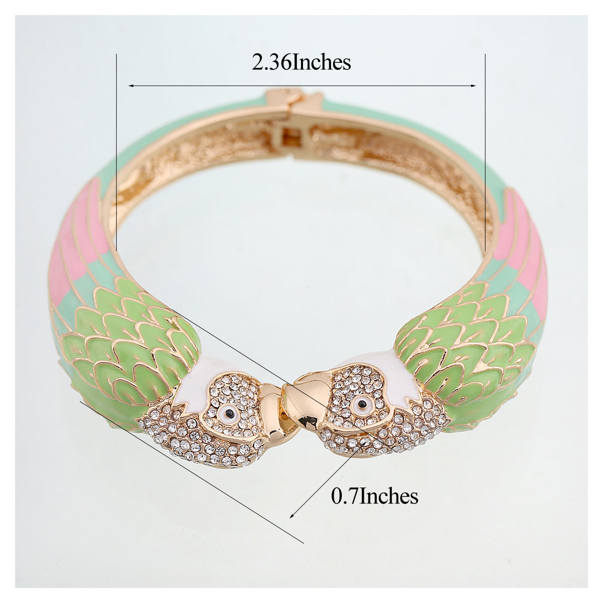 Statement Love Birds Bracelet - Floral Fawna