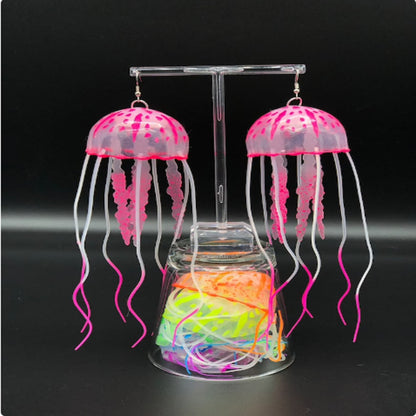 Glow in the Dark Jellyfish Earrings - Floral Fawna