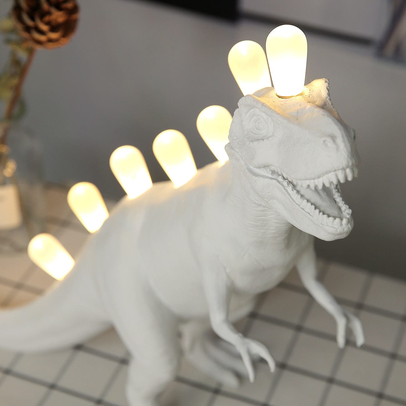 Dinosaur Table Lamp - Floral Fawna