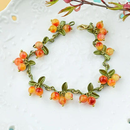 Berry Charm Bracelet - Floral Fawna