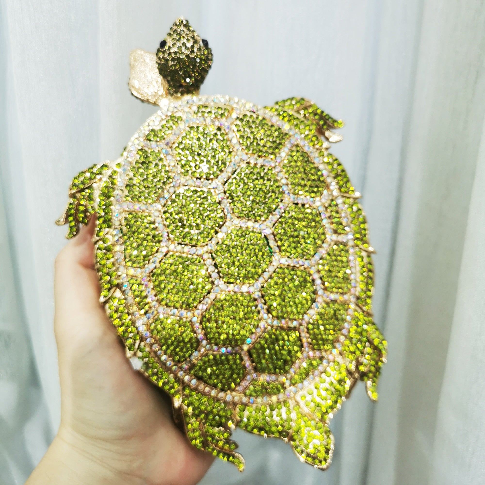 Turtle Crystal Clutch - Floral Fawna