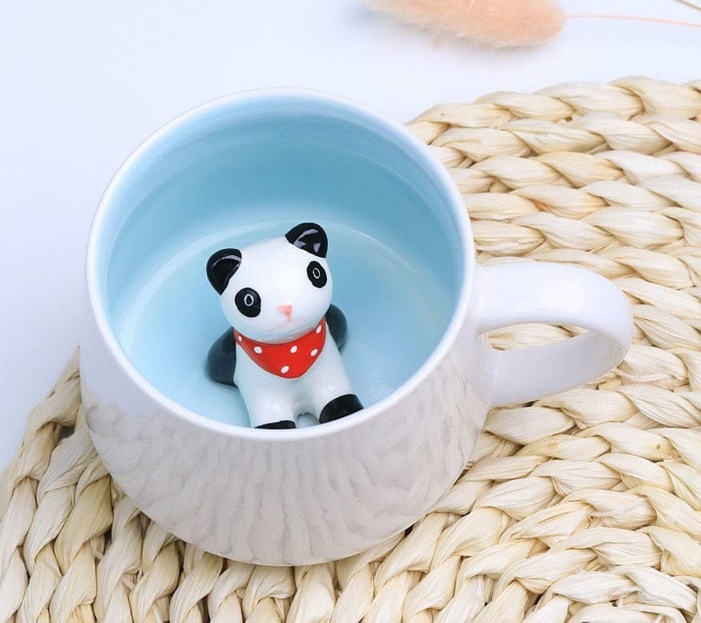 3D Animal Ceramic Mug - Floral Fawna