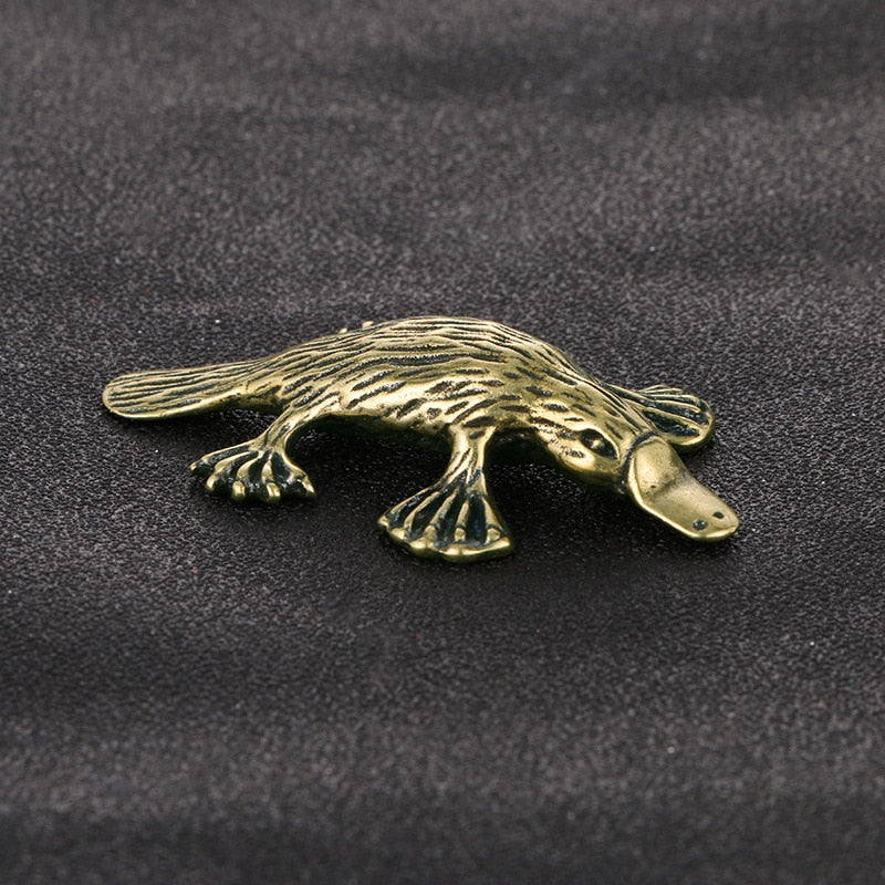 Brass Platypus Ornament - Floral Fawna