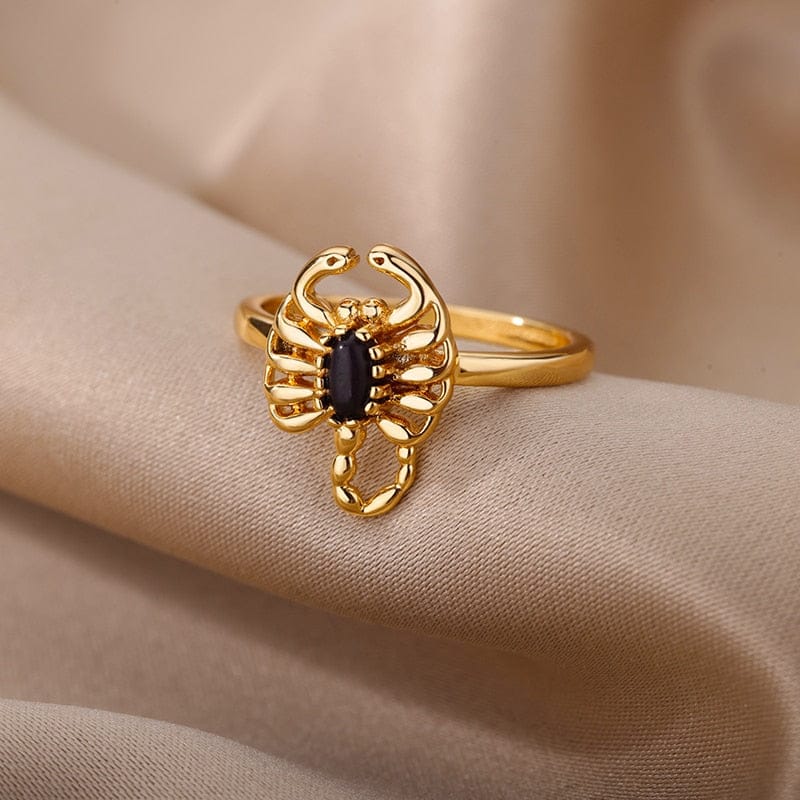 Zircon Scorpion Ring - Floral Fawna