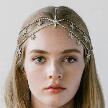 Multilayer Celestial Head Chain - Floral Fawna