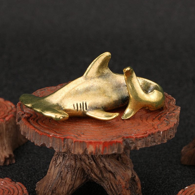 Copper Hammerhead Shark Ornament - Floral Fawna