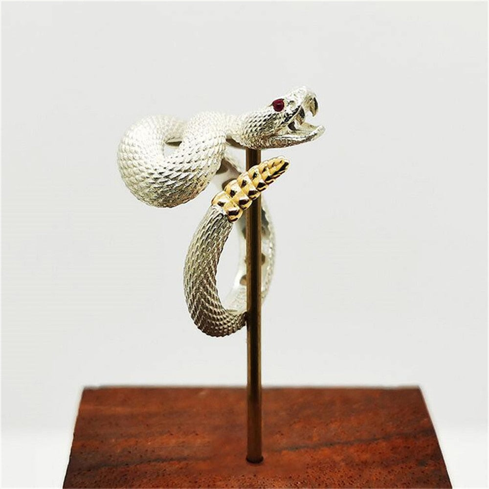 Rattlesnake Resizable Ring - Floral Fawna