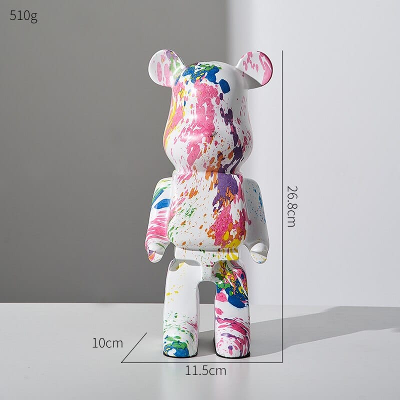 Abstract Bear Statue - Floral Fawna