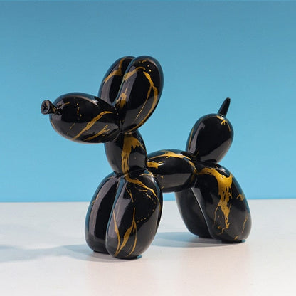 Graffiti Balloon Dog Sculpture - Floral Fawna