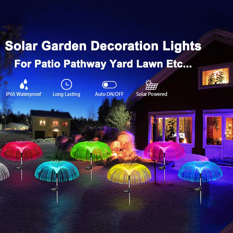 Solar Firework/Jellyfish Outdoor Lights - Floral Fawna