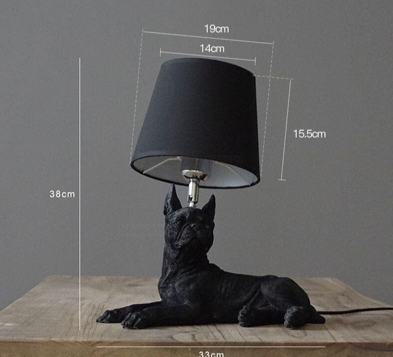 Doggy Table Lamp - Floral Fawna