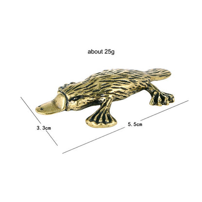 Brass Platypus Ornament - Floral Fawna