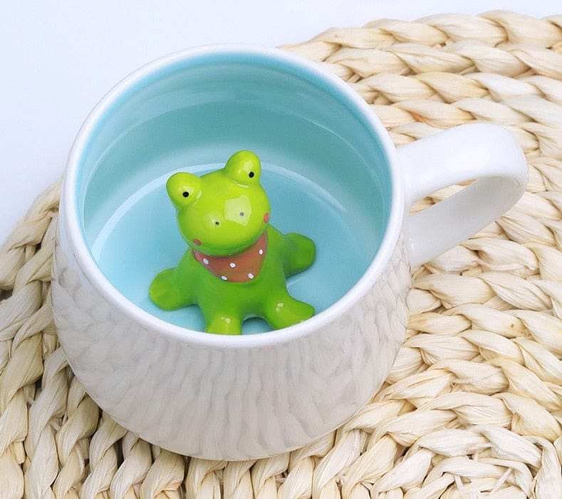 3D Animal Ceramic Mug - Floral Fawna