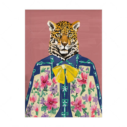 Luxury Animal Canvas - Floral Fawna