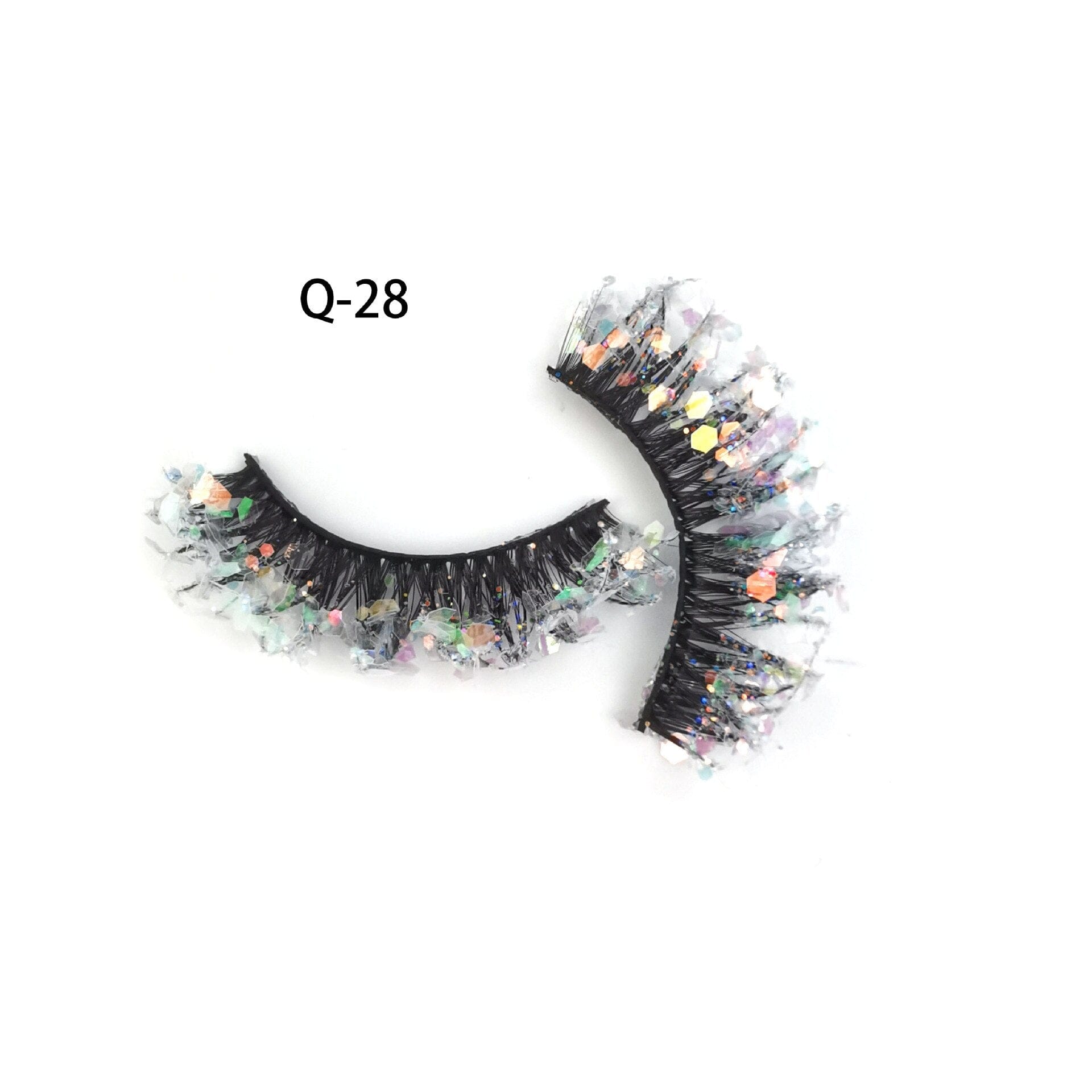 Luminous Sequin False Eye Lashes - Floral Fawna