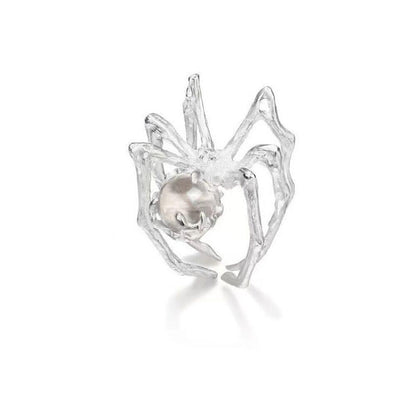 Crystal Ball Spider Ring - Floral Fawna