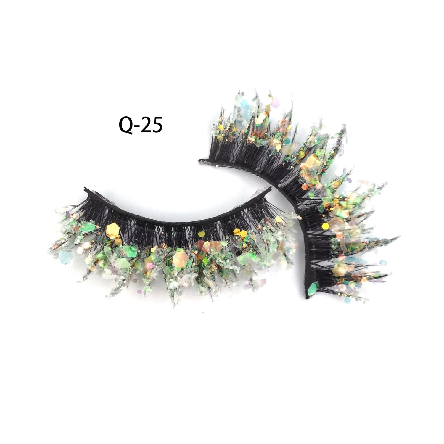 Luminous Sequin False Eye Lashes - Floral Fawna