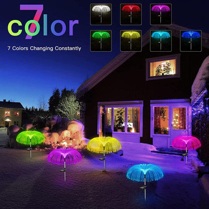 Solar Firework/Jellyfish Outdoor Lights - Floral Fawna