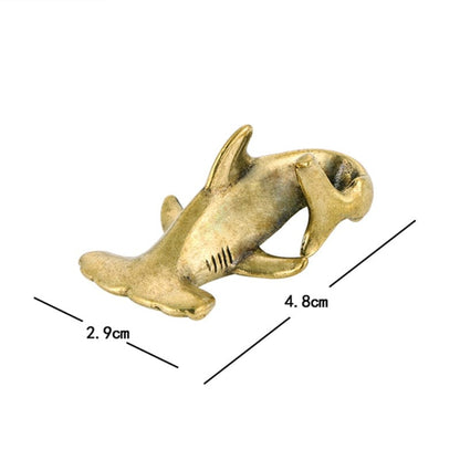 Copper Hammerhead Shark Ornament - Floral Fawna