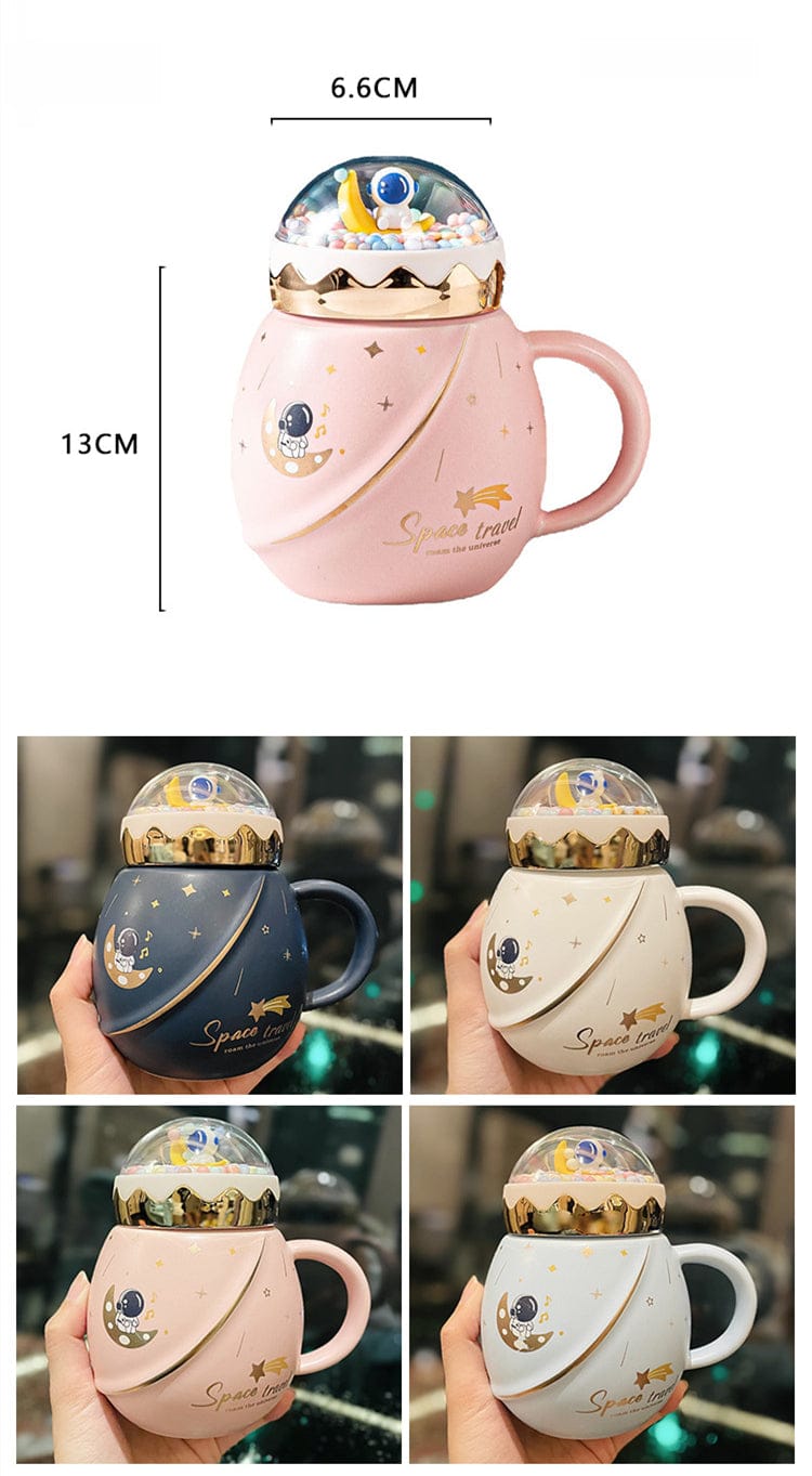 Astronaut Globe Mug - Floral Fawna