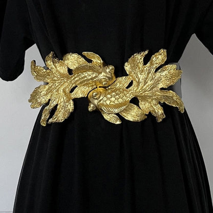 Gold Koi Waist Belt - Floral Fawna