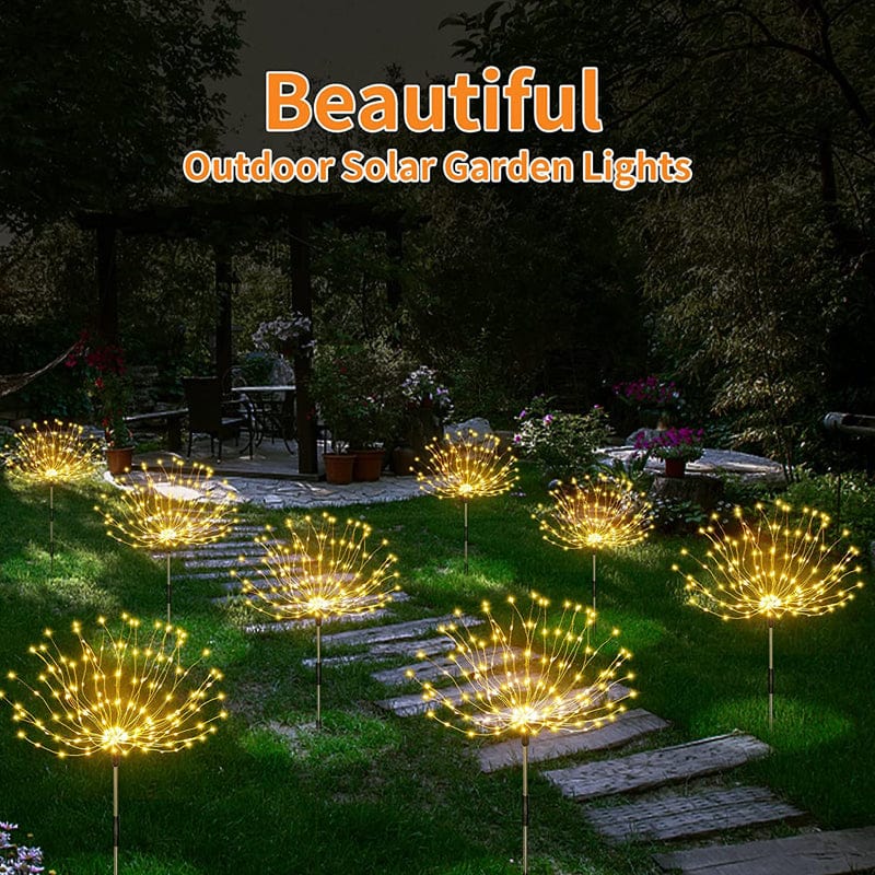 Solar Firework/Jellyfish Outdoor Lights - Floral Fawna