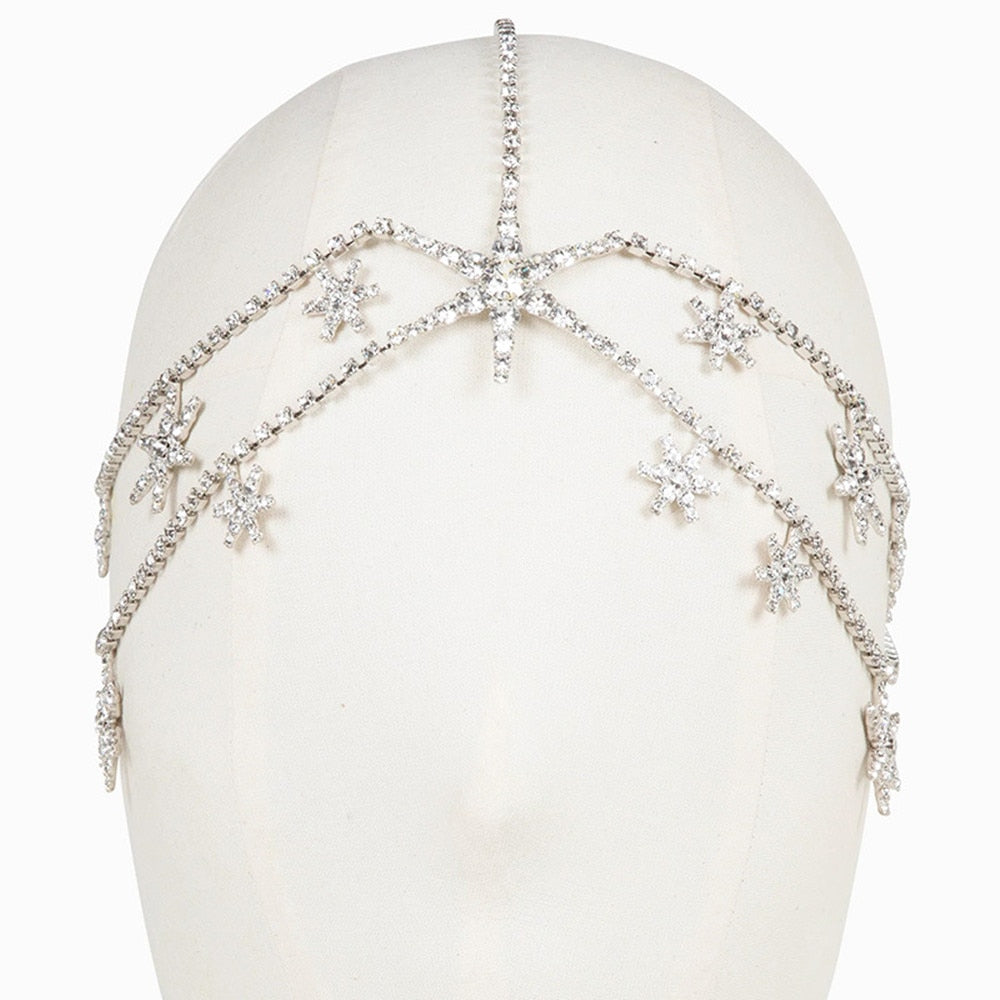 Multilayer Celestial Head Chain - Floral Fawna