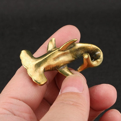 Copper Hammerhead Shark Ornament - Floral Fawna