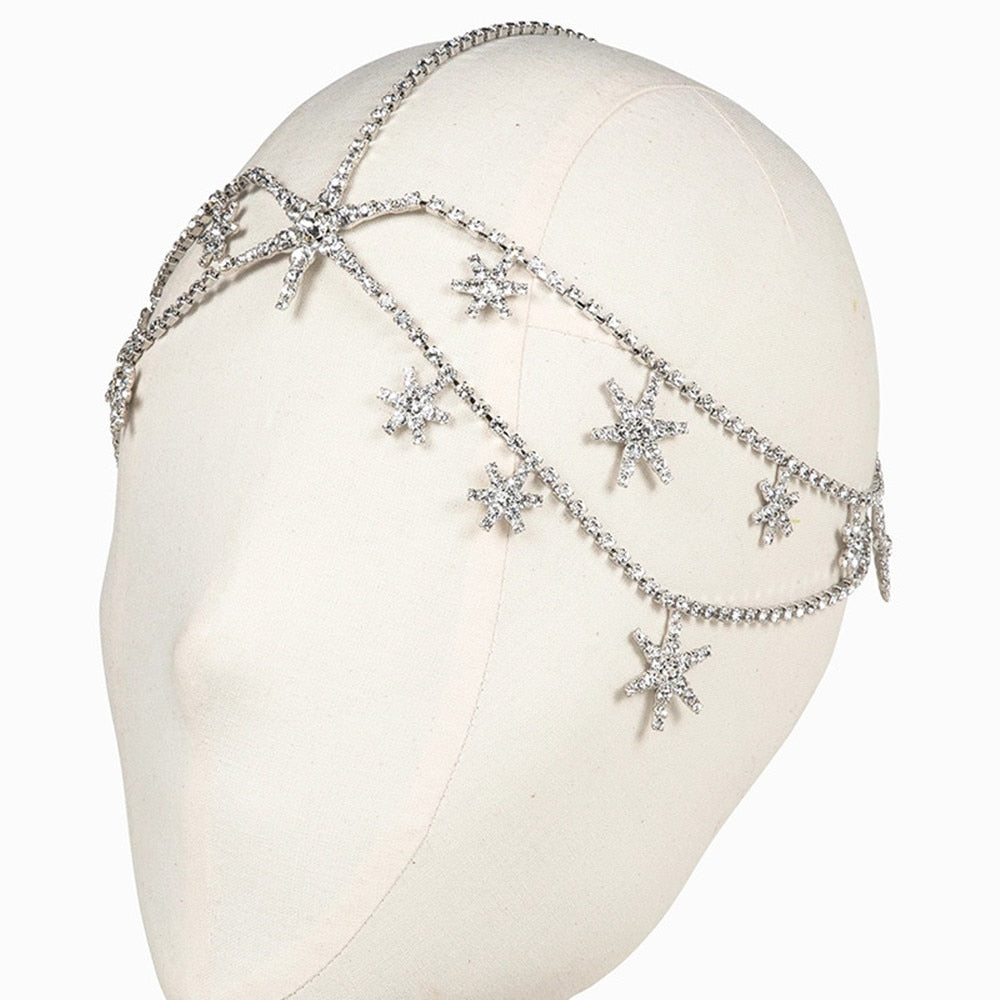 Multilayer Celestial Head Chain - Floral Fawna