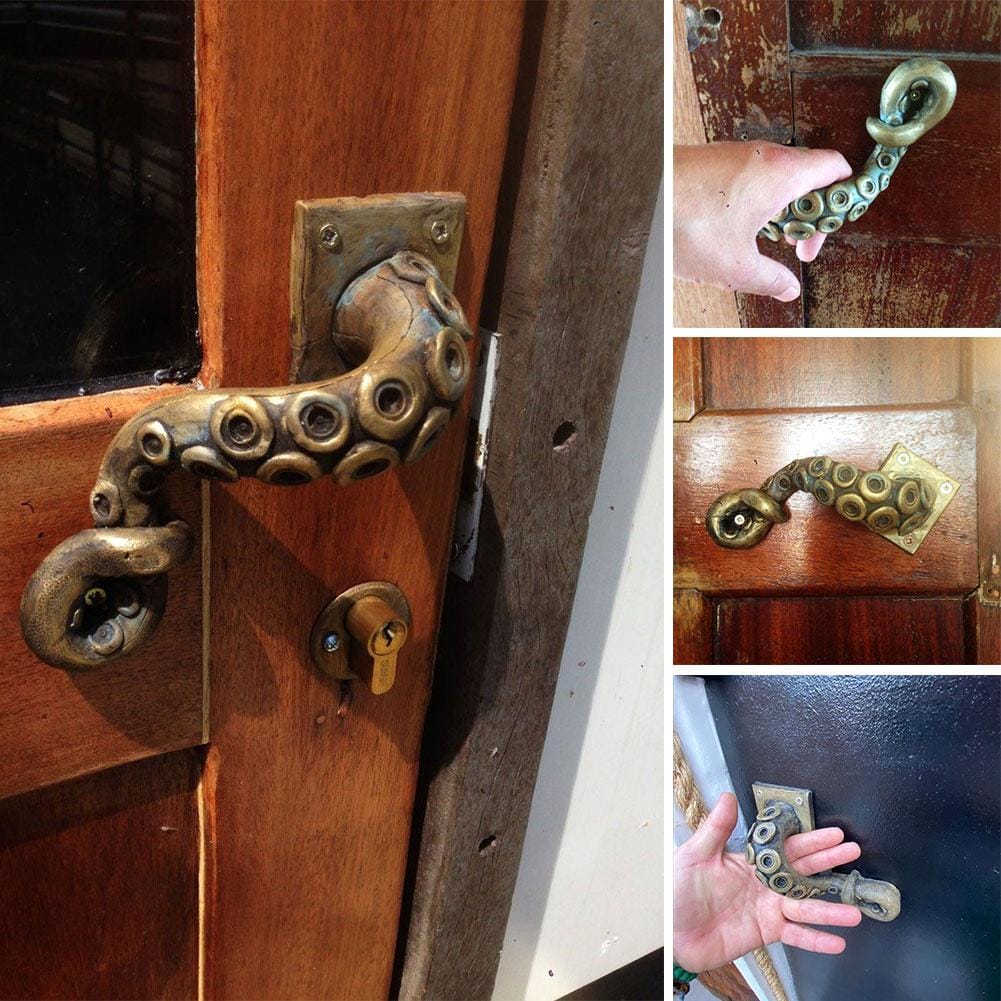 Kraken Tentacle Door Handle - Floral Fawna