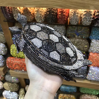 Turtle Crystal Clutch - Floral Fawna