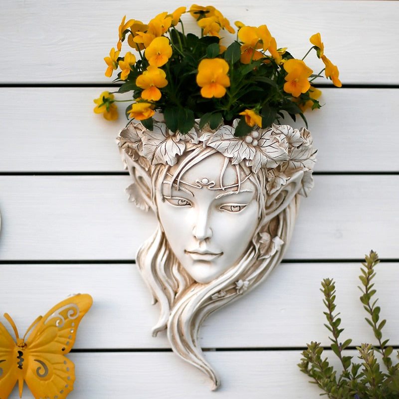 Flower Elf Wall Vase - Floral Fawna